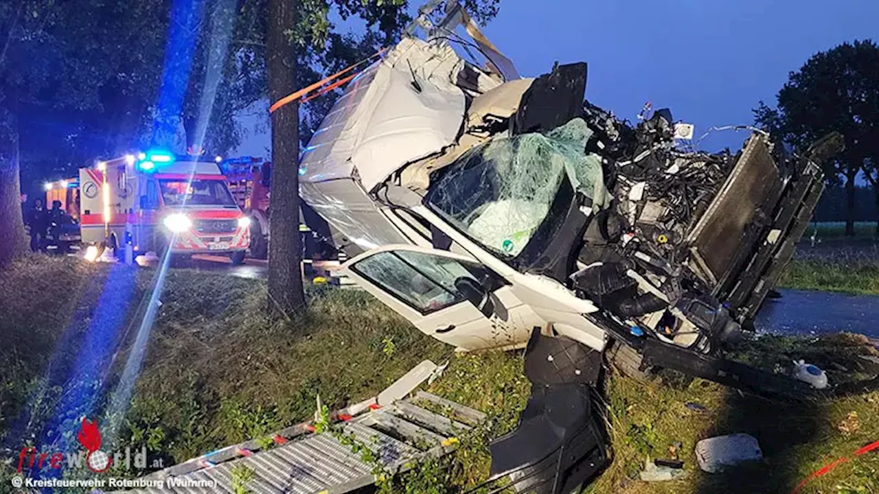 D: iPhone meldet automatisch schwere Kollision eines Transporters mit Baum → Mannn nach Crash-Rettung verstorben