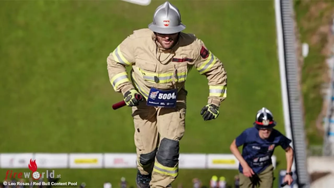 Feuerwehr-Team aus Oberösterreich sichert sich Klassen-Sieg bei Red Bull 400 auf der Bergisel-Schanze