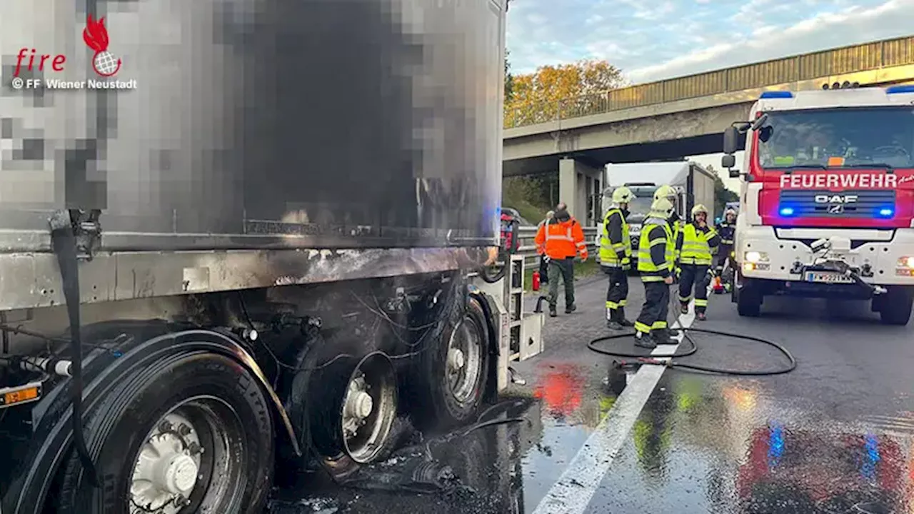 Kanalspülwagenfahrer löschte LKW-Brand auf der Autobahn