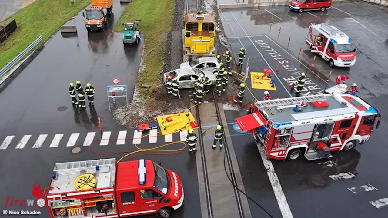 Stmk: 24-Stunden-Übung der Feuerwehren Pöls und Götzendorf mit 5 Szenarien