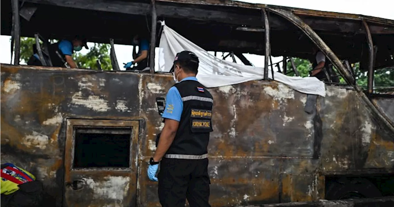 More than 20 people, many children, dead after school bus fire in Thailand