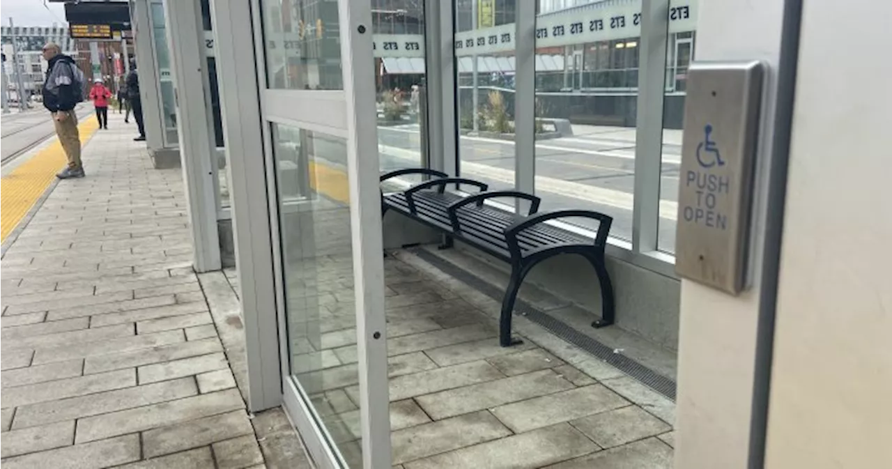 Sliding doors removed from Valley Line LRT station shelters due to vandalism, social disorder