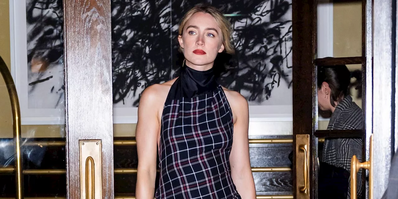 Saoirse Ronan’s Grungy Look Is a Lesson in Layering Contrasting Materials