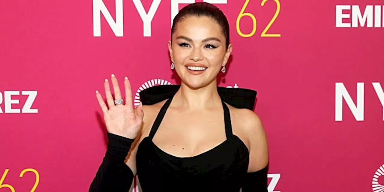 Selena Gomez Looks Like a Couture Gift in This Black Gown With a Giant Bow