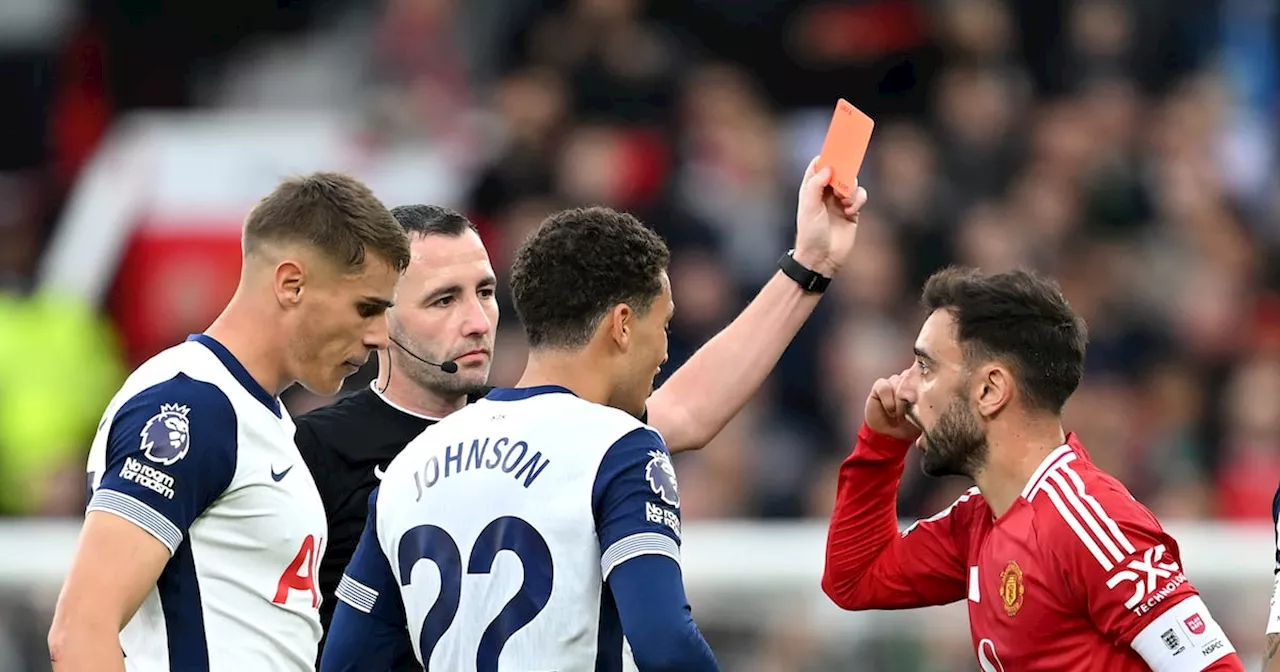 Bruno Fernandes’ red card against Spurs overturned