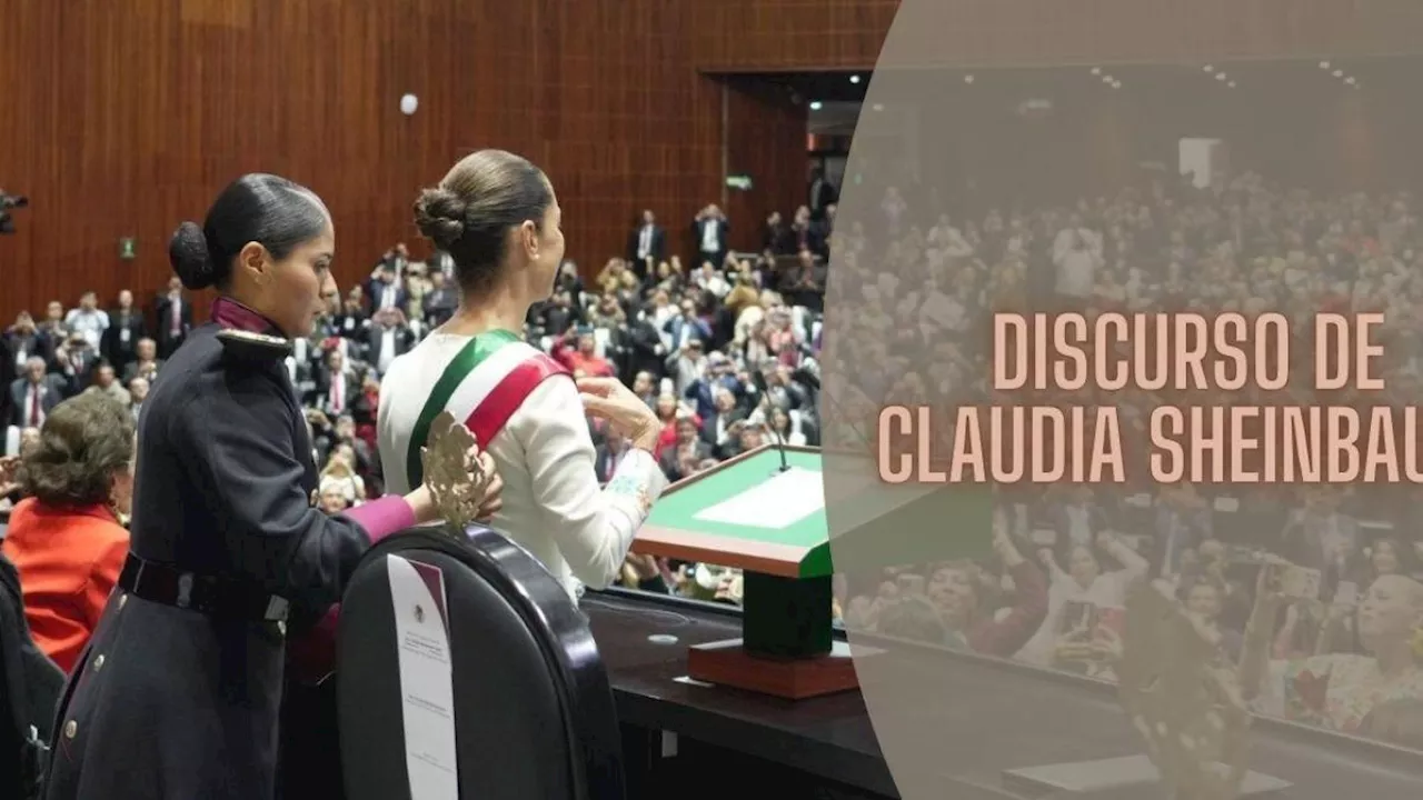 Así fue el primer discurso de Claudia Sheinbaum al rendir protesta como presidenta de México