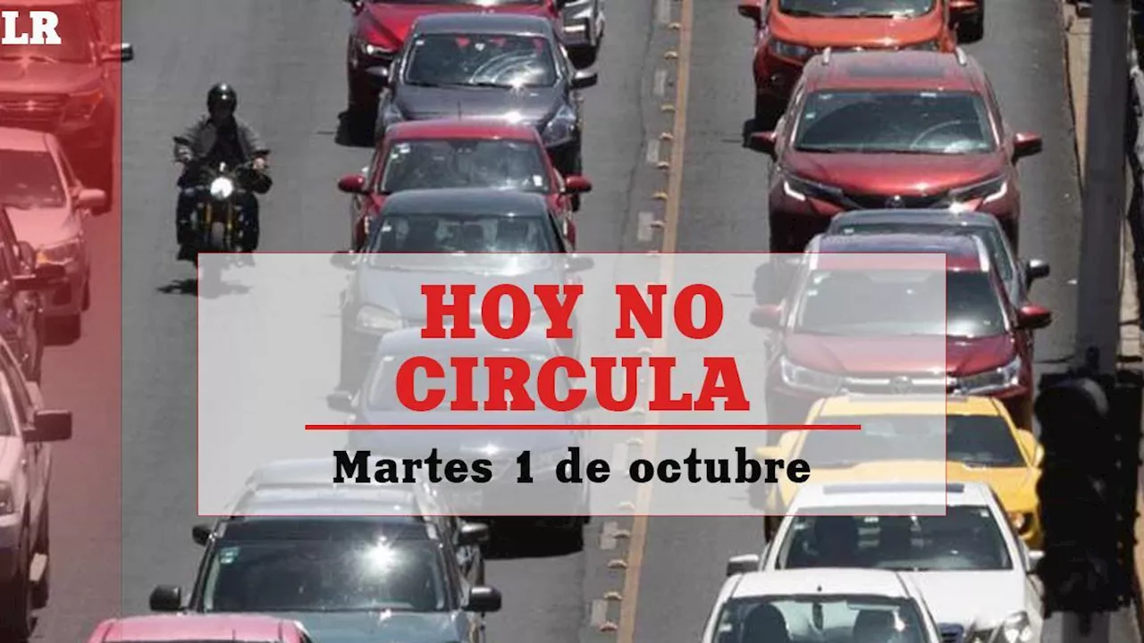 Hoy No Circula pone a descansar estos autos HOY martes 1 de octubre en CDMX