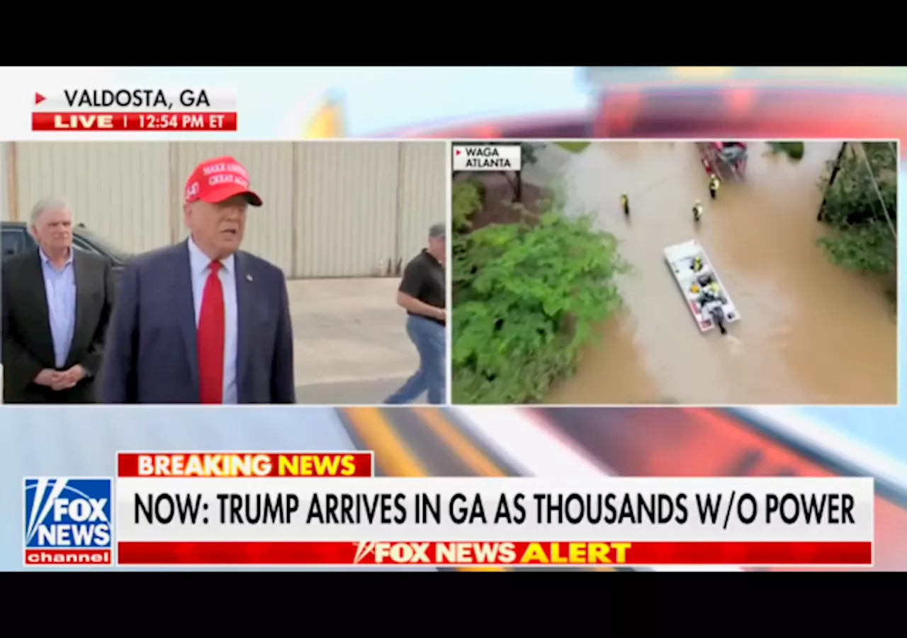 Trump Speaks, Distributes Supplies to Those Affected by Hurricane Helene