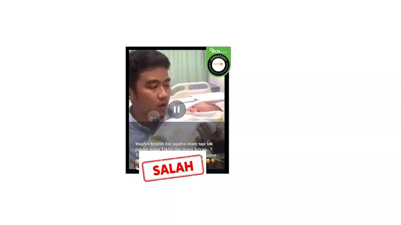 Konten Video Hoaks Sasar Gibran Rakabuming Raka, Simak Faktanya