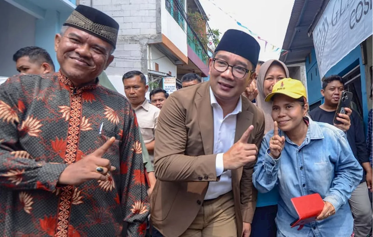 Elektabilitas Ridwan Kamil - Suswono Ungguli Pasangan Lain