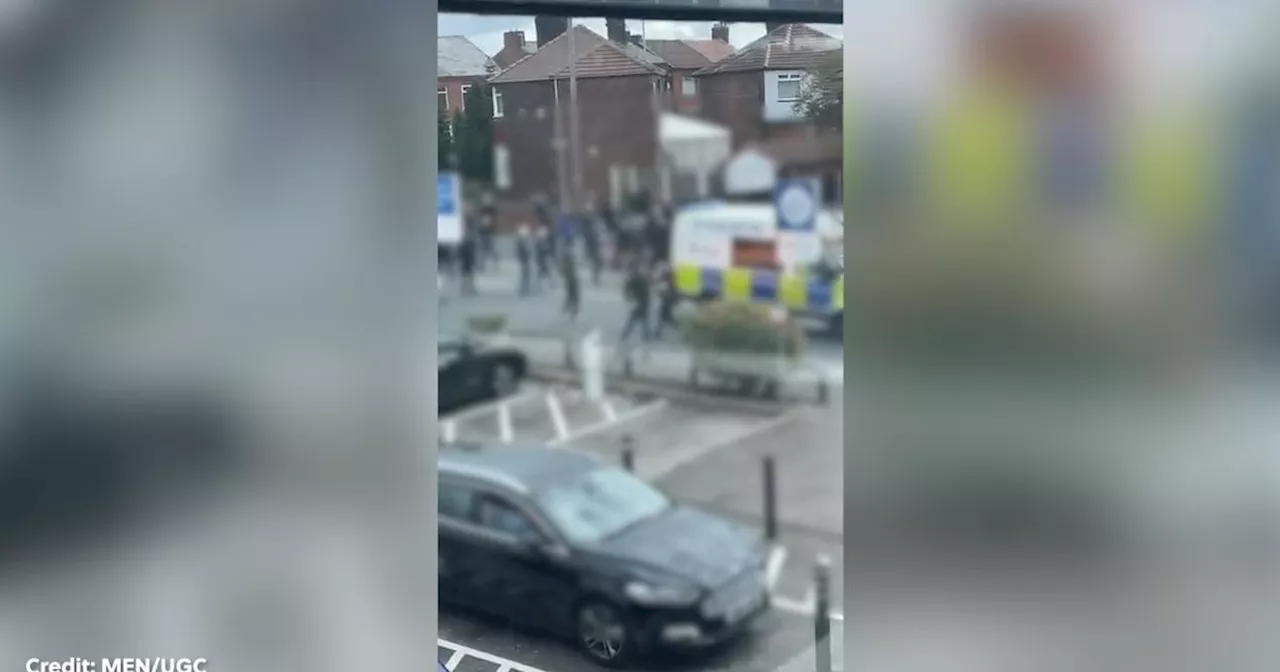 Public forced to flee after horror clashes outside pub