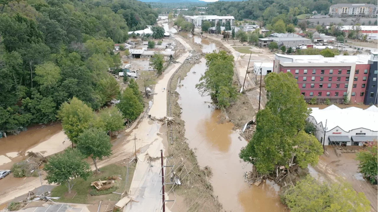 Drone Footage Shows Devastating Impact of Hurricane Helene in North Carolina