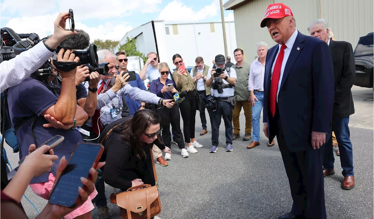 Hurricane Helene: Trump speaks in Georgia, bashes Harris for not traveling there