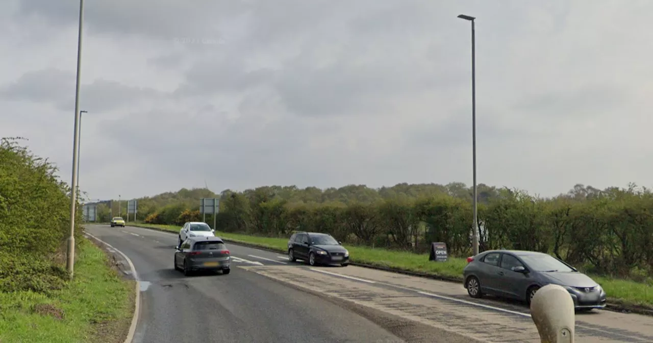 A614 Old Rufford Road four-vehicle crash closed road in both directions