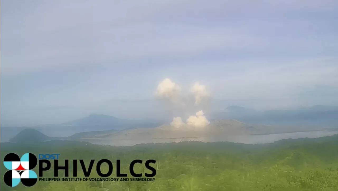 Series of ‘weak’ steam-driven eruptions observed at Taal Volcano