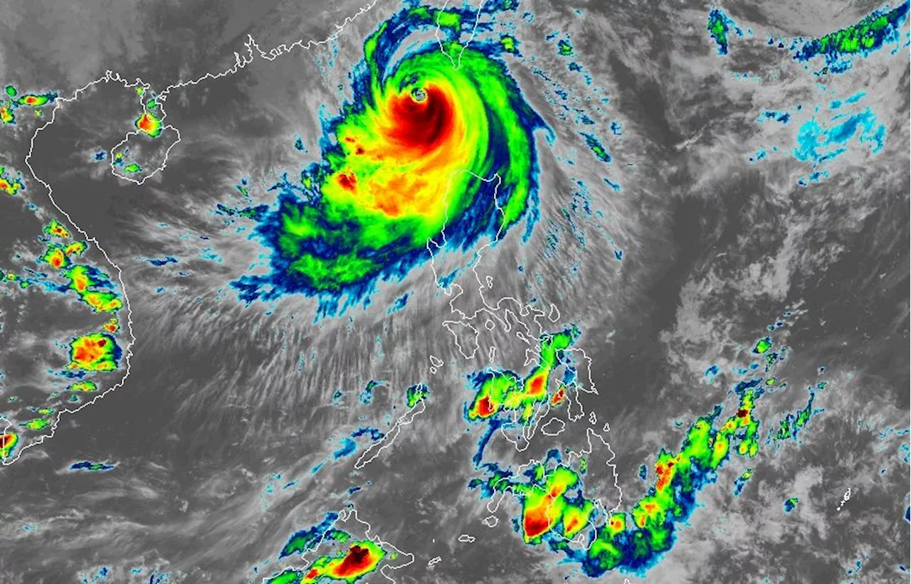 Super Typhoon Julian begins to slowly recurve right outside PAR