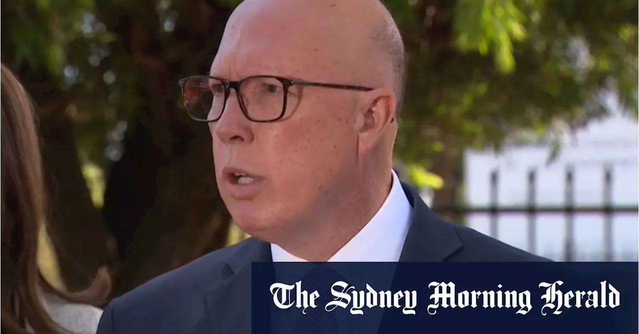 ‘Ask that question again’: Dutton rebukes ABC reporter for Hezbollah question