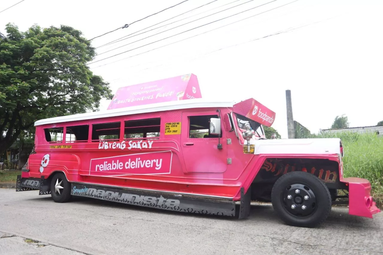 Jeepneys turn pink for a festive surprise