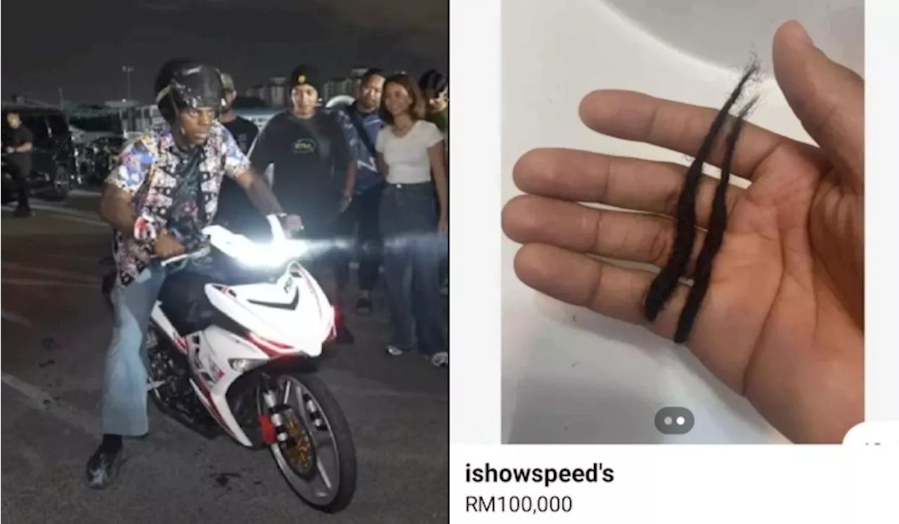 Ada Individu Jual Helmet Dipakai IShowSpeed RM250,000 & Rambut Gugur RM100,000?