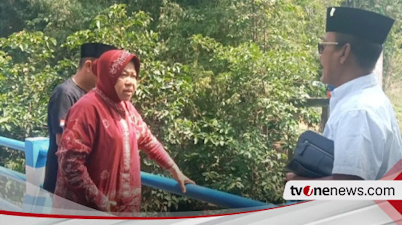 Blusukan ke Sampang Madura, Cagub Jatim Tri Rismaharini Bahas Soal Banjir di Kali Kemuning