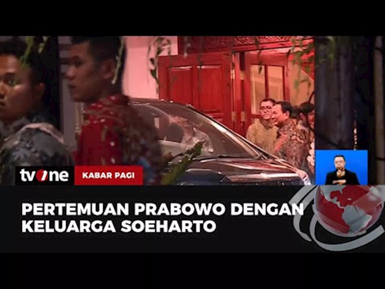 Prabowo Bertemu Keluarga Soeharto di Kertanegara