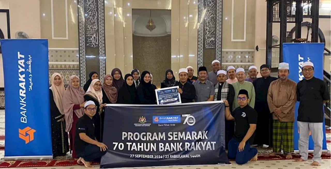 Bank Rakyat sumbang RM350,000 kepada masjid, perkukuh hubungan dengan pelanggan