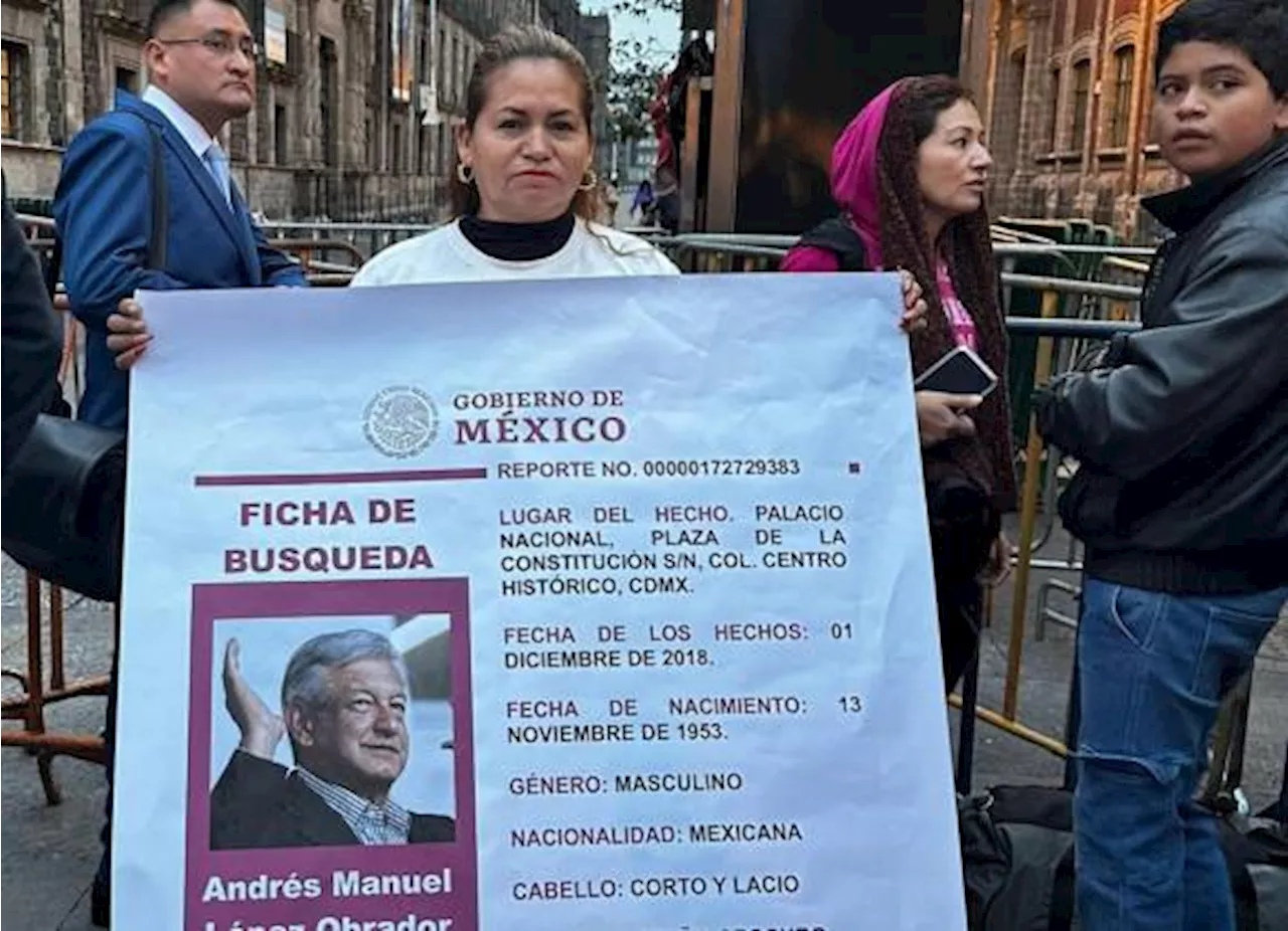 Madre Buscadora Cecilia Flores busca a AMLO en Palacio Nacional