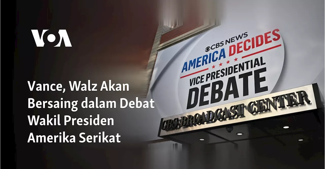 Walz dan Vance Berdebat di Tengah Persaingan Ketat untuk Jabatan Wakil Presiden