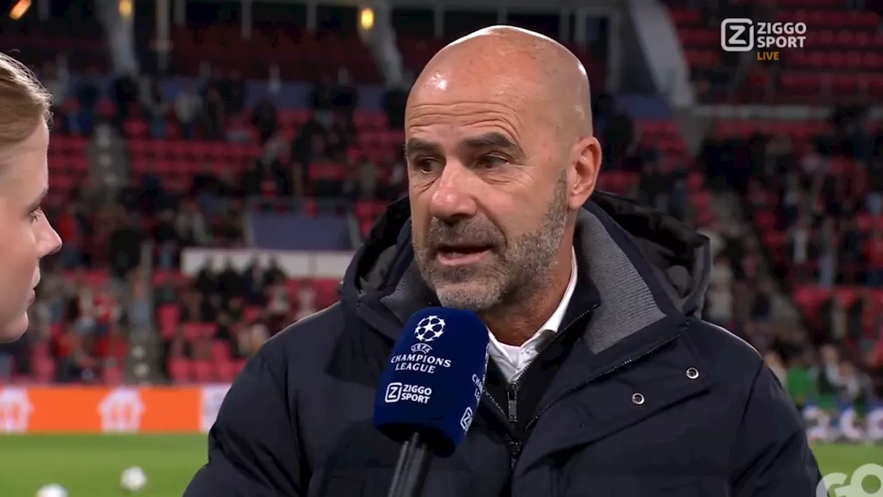 PSV-trainer Peter Bosz legt uit waarom Noa Lang op de bank start in Champions League-wedstrijd tegen Sporting Portugal