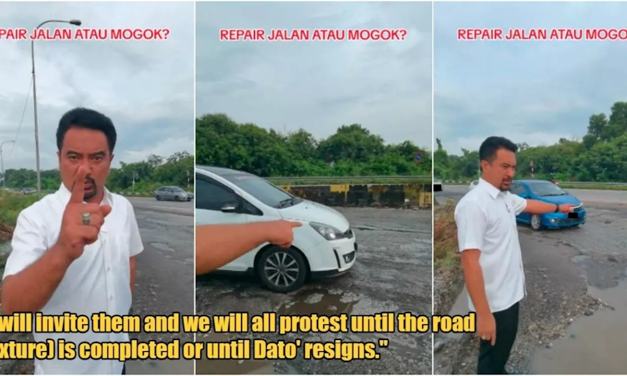 Port Klang ADUN Threatens Protest Over Damaged Road, Demands Director General Resignation