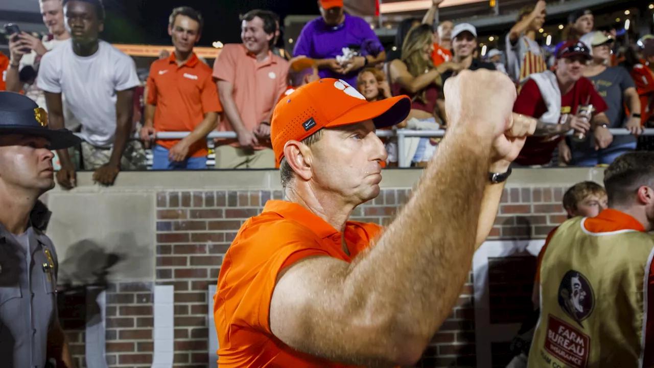College football chaos helped Swinney remind No. 10 Clemson not to overlook Wake Forest