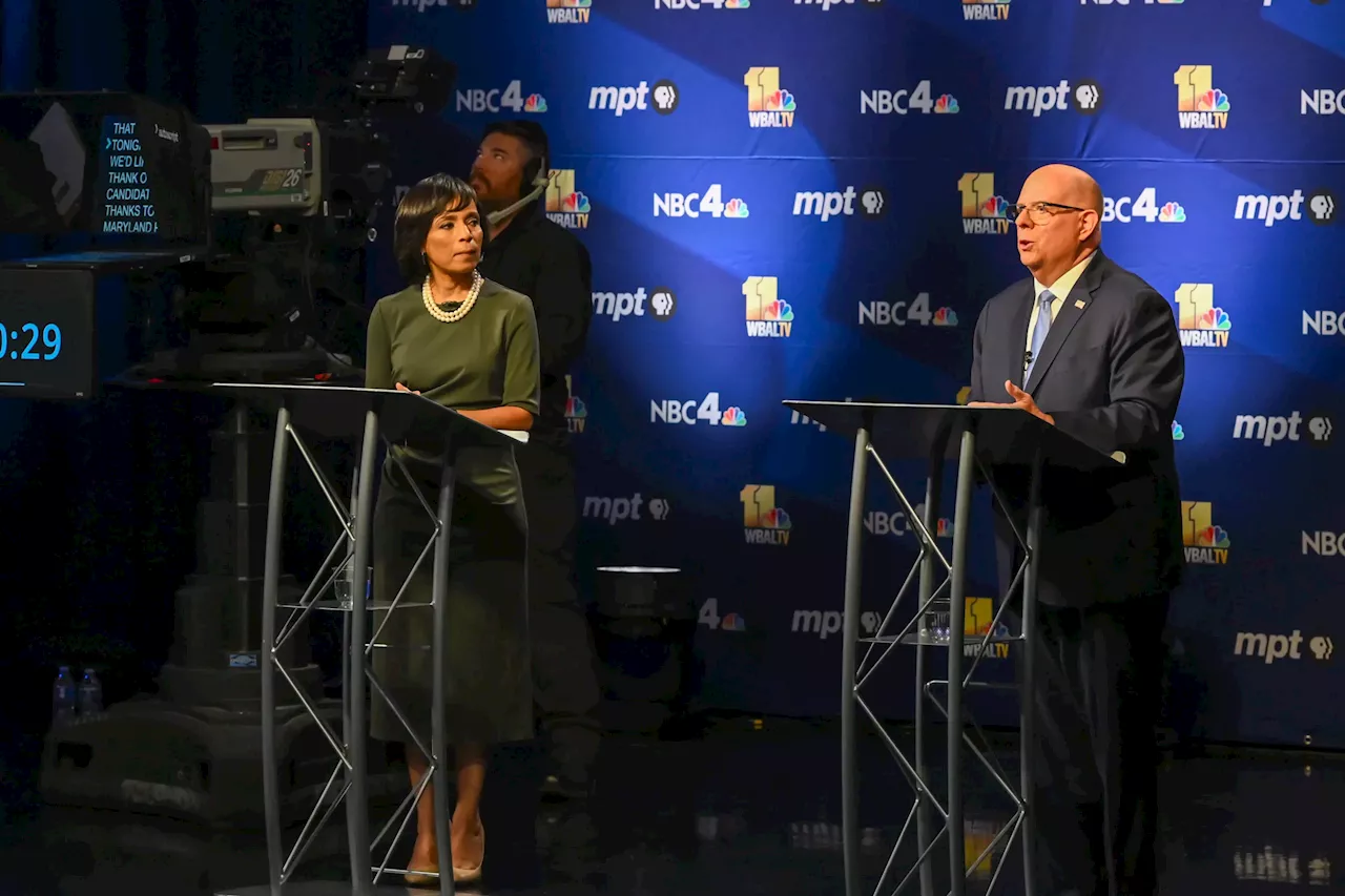 Larry Hogan and Angela Alsobrooks sling insults in high-stakes Maryland Senate debate