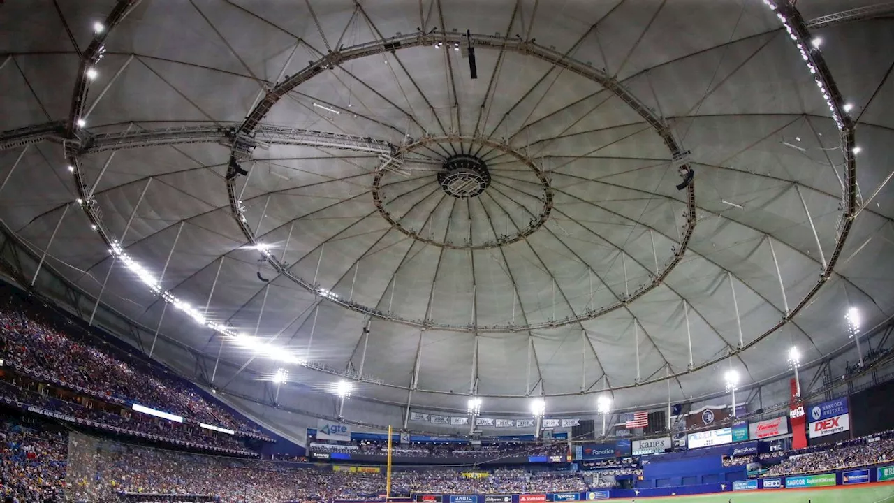 Roof at Tropicana Field sustains major damage from Hurricane Milton