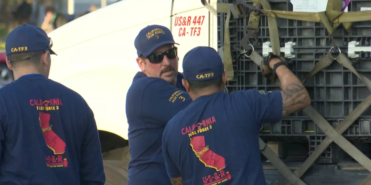 FEMA stages on Pensacola Beach, preparing to deploy after Milton