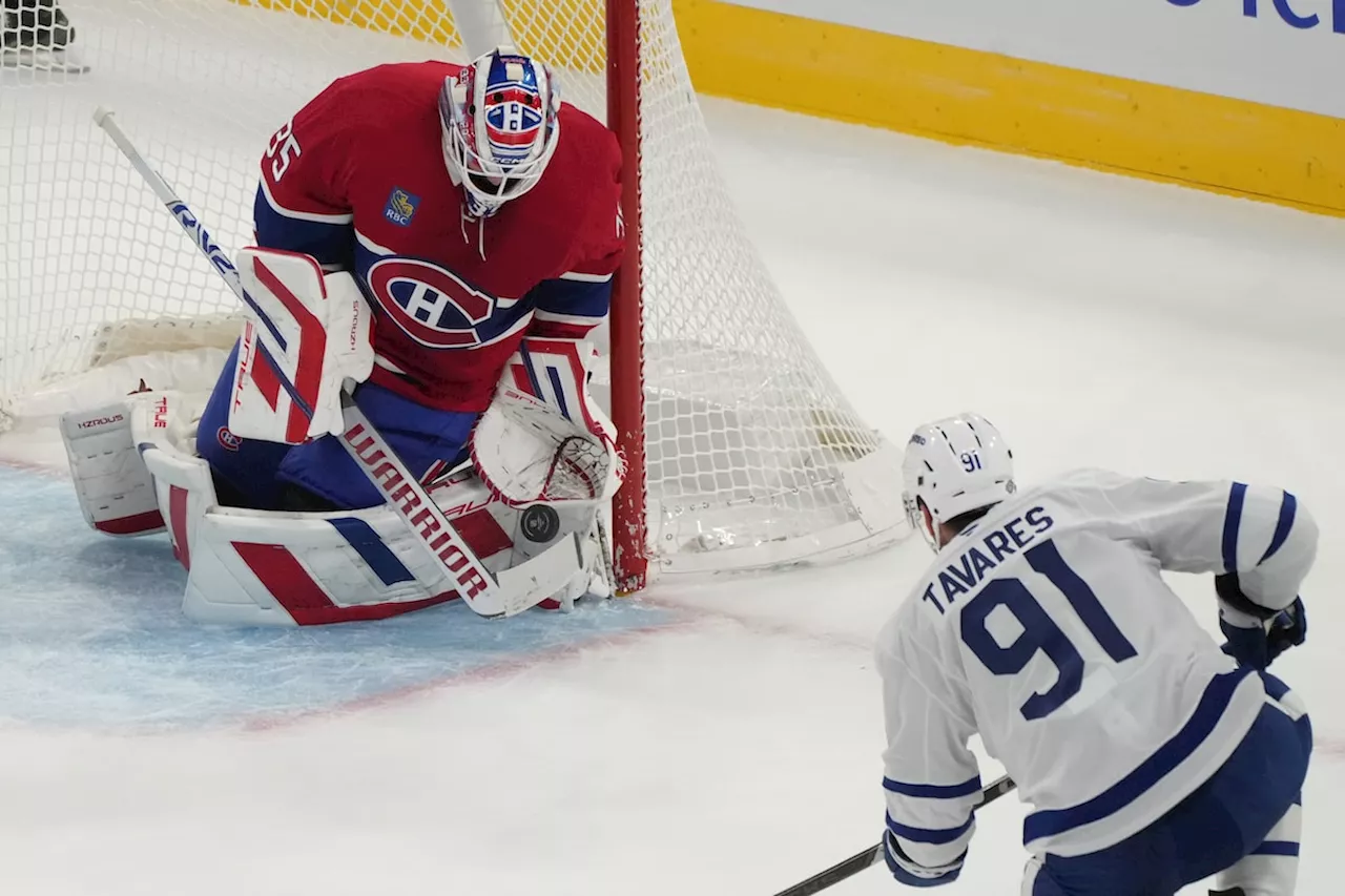 Montembeault stops 47 shots as Canadiens blank Leafs in season opener