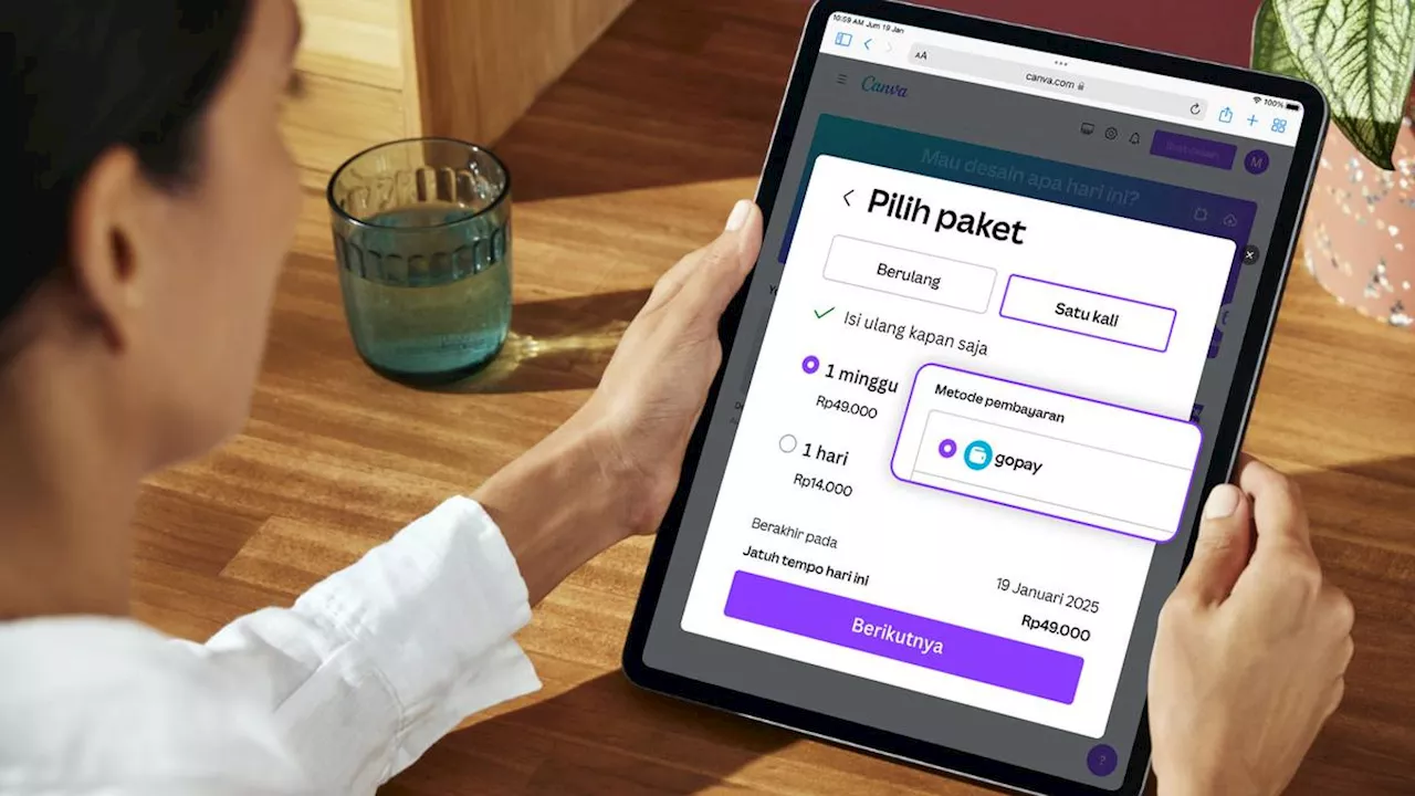 Canva Kini Punya Paket Langganan 1 dan 7 Hari, Bayar Bisa Pakai GoPay