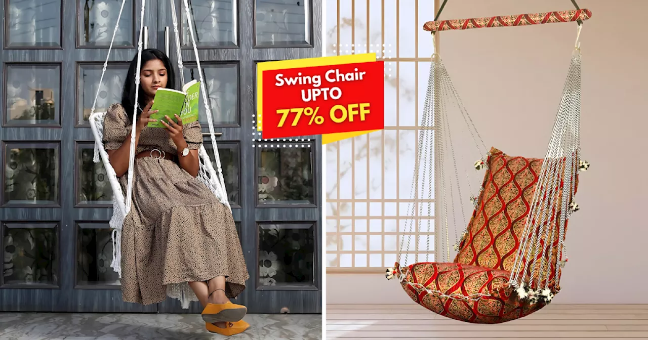 बेहतरीन Swing Chairs पर सबका मन डोला रे डोला, Amazon Great Indian Sale ने 77% तक के छूट का पिटारा खोला