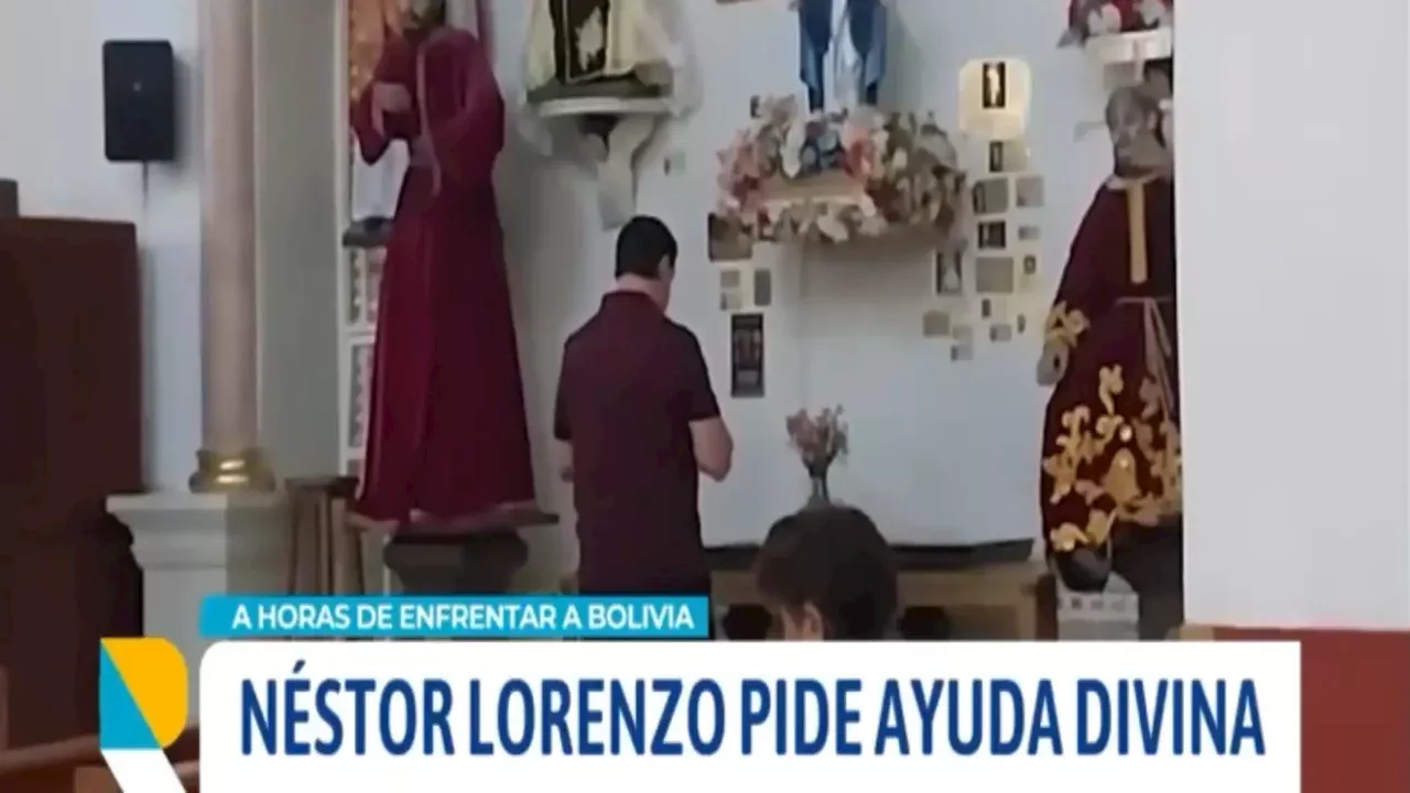 Prensa boliviana revela video de Néstor Lorenzo encomendándose a la Virgen María antes del partido: video