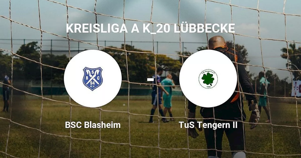 BSC Blasheim verbucht knappen Sieg gegen TuS Tengern II