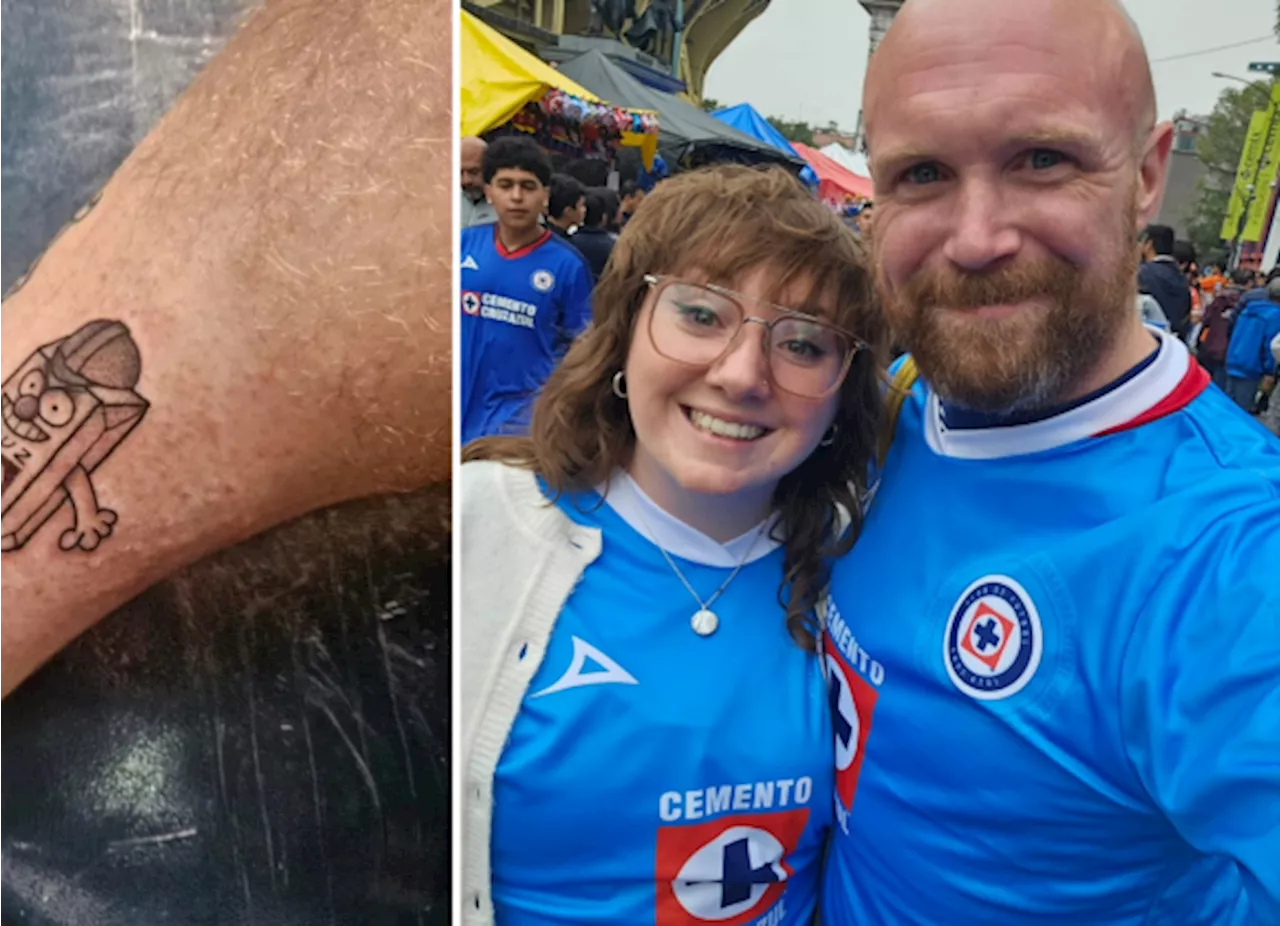 Adam Devonshire, bajista de IDLES, se enamora de Cruz Azul y se tatúa a ‘Cruz Azulito’