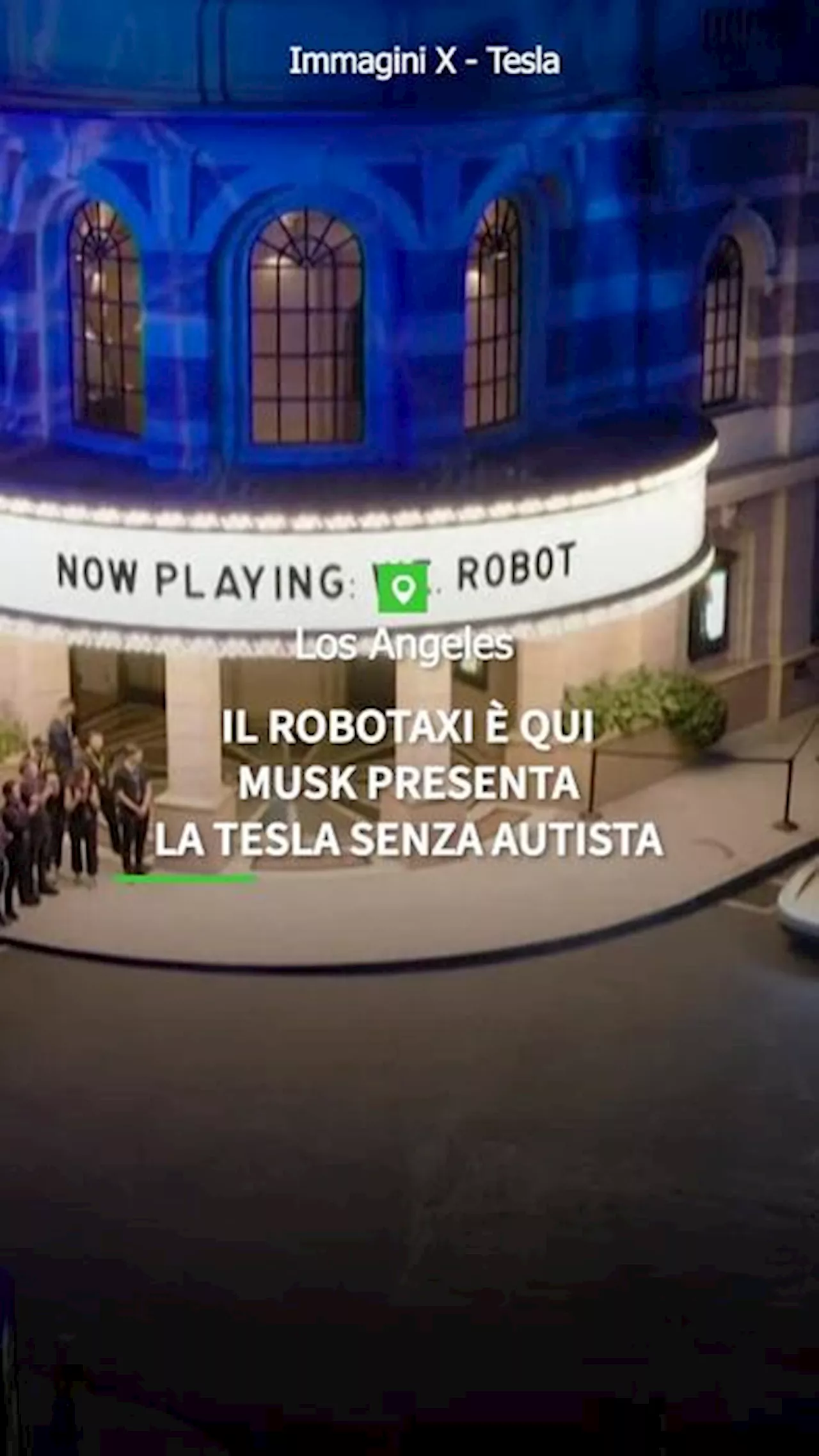 Il Robotaxi è qui, Musk presenta la Tesla senza autista