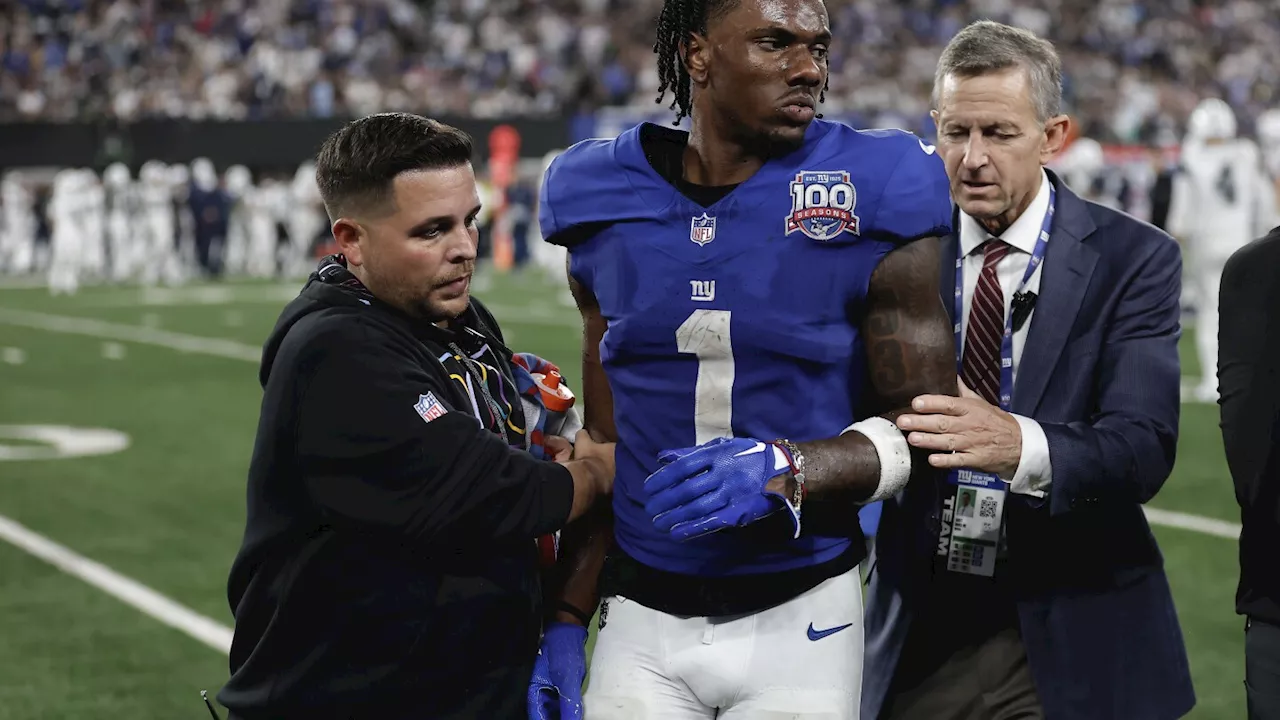 Giants WR Malik Nabers to miss 2nd straight game with a concussion