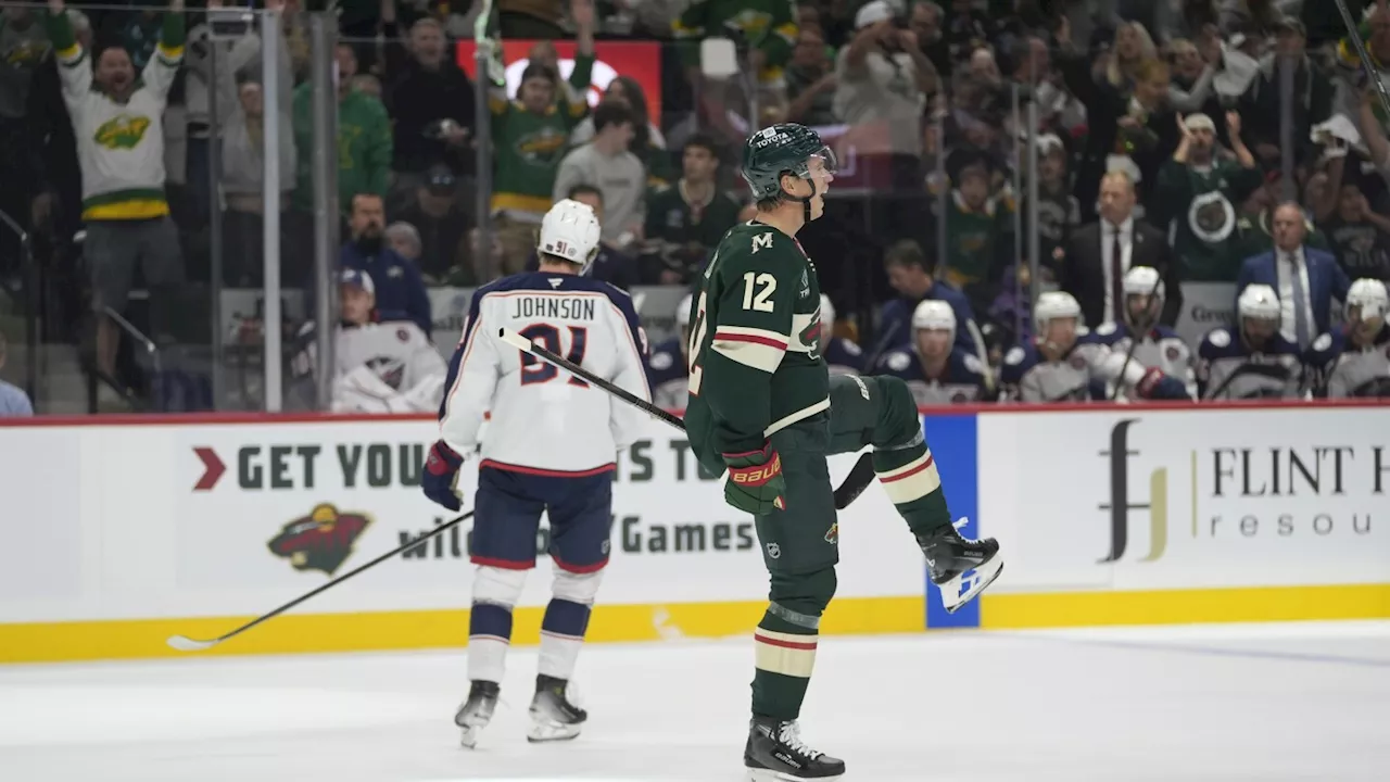 Wild hang on to beat Blue Jackets 3-2 in opener behind Boldy, Eriksson Ek and Gustavsson