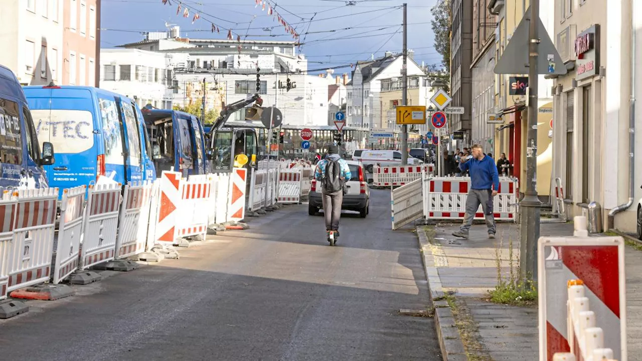 Dauerstelle in Augsburg-Oberhausen: Geschälfsleute und Wirte leiden