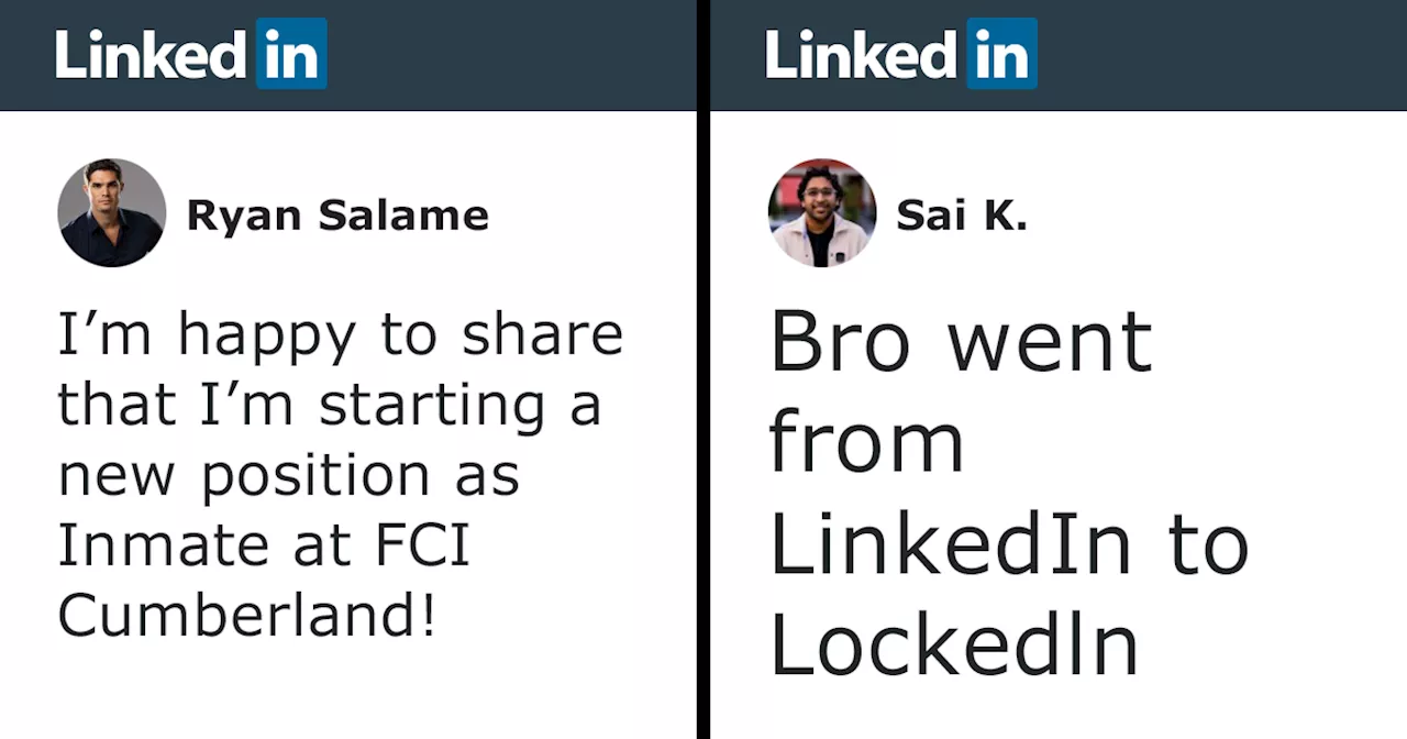 FTX's Ryan Salame, Sentenced To 7.5 Years In Prison, Updates His 'New Position As Inmate' On LinkedIn