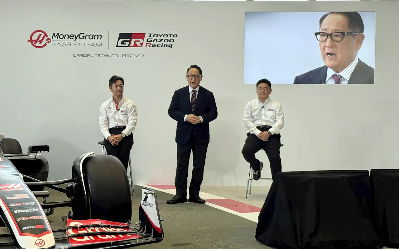 トヨタ豊田章男会長とハースF1小松礼雄代表、トヨタとハースF1で自動車産業の未来を見据えた業務提携