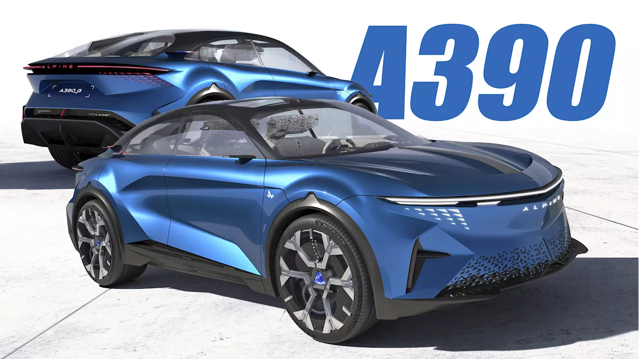 Alpine A390_β EV Concept Combines Sportiness With Usability, Previews 2025 Crossover