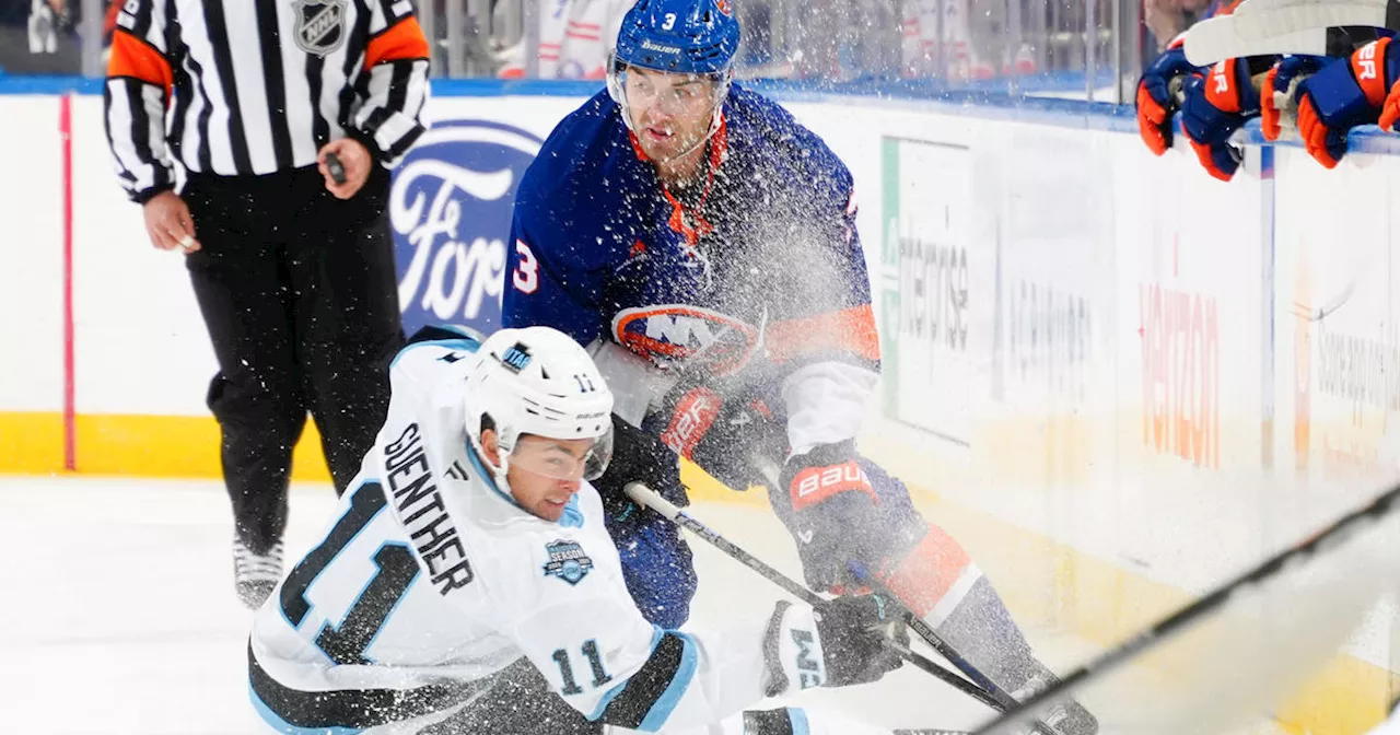 Islanders blow multiple leads in third period, fall to Utah in overtime
