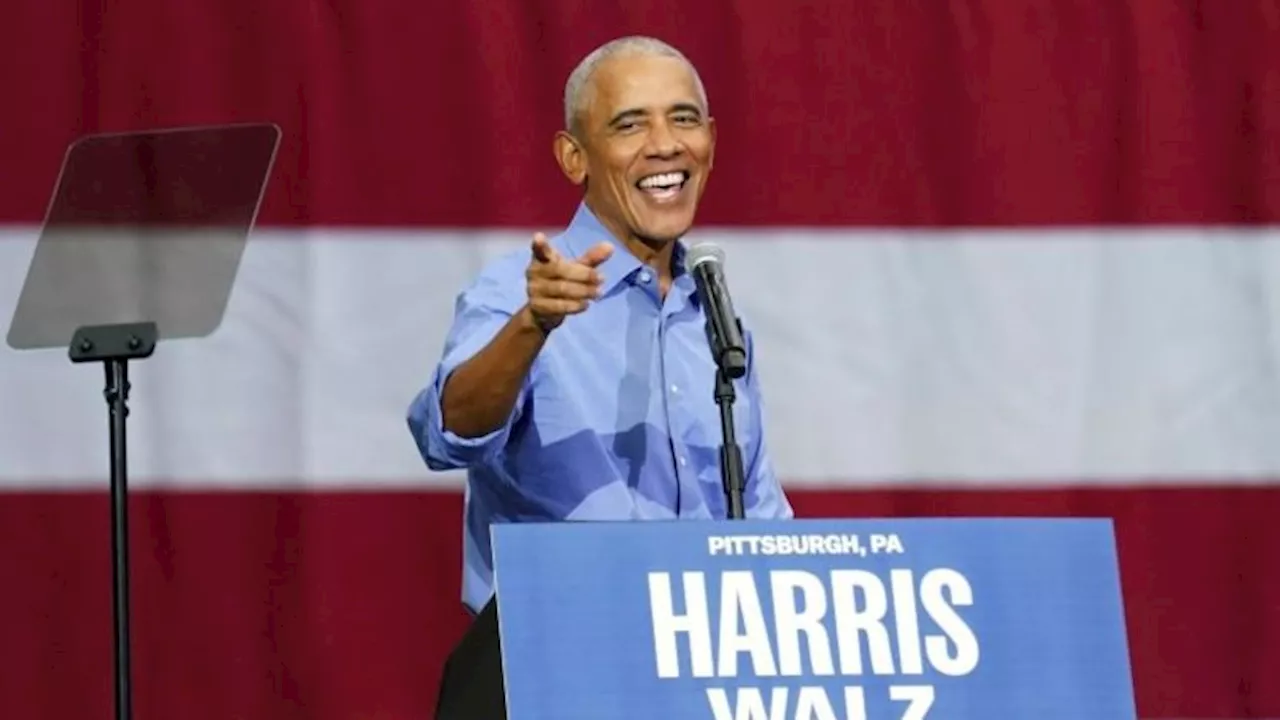 Obama, el \'hombre de la esperanza y el cambio\', intenta cerrar un trato para Harris