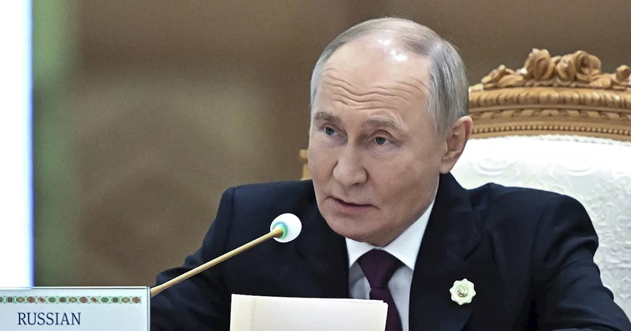 Russia's Putin begins a visit to Turkmenistan for forum with regional leaders, including Iran